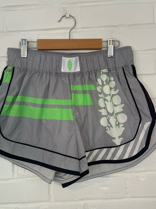 FP Movement by Free People Pants - FP Movement by Free People Logo Green Athletic Shorts Size Small